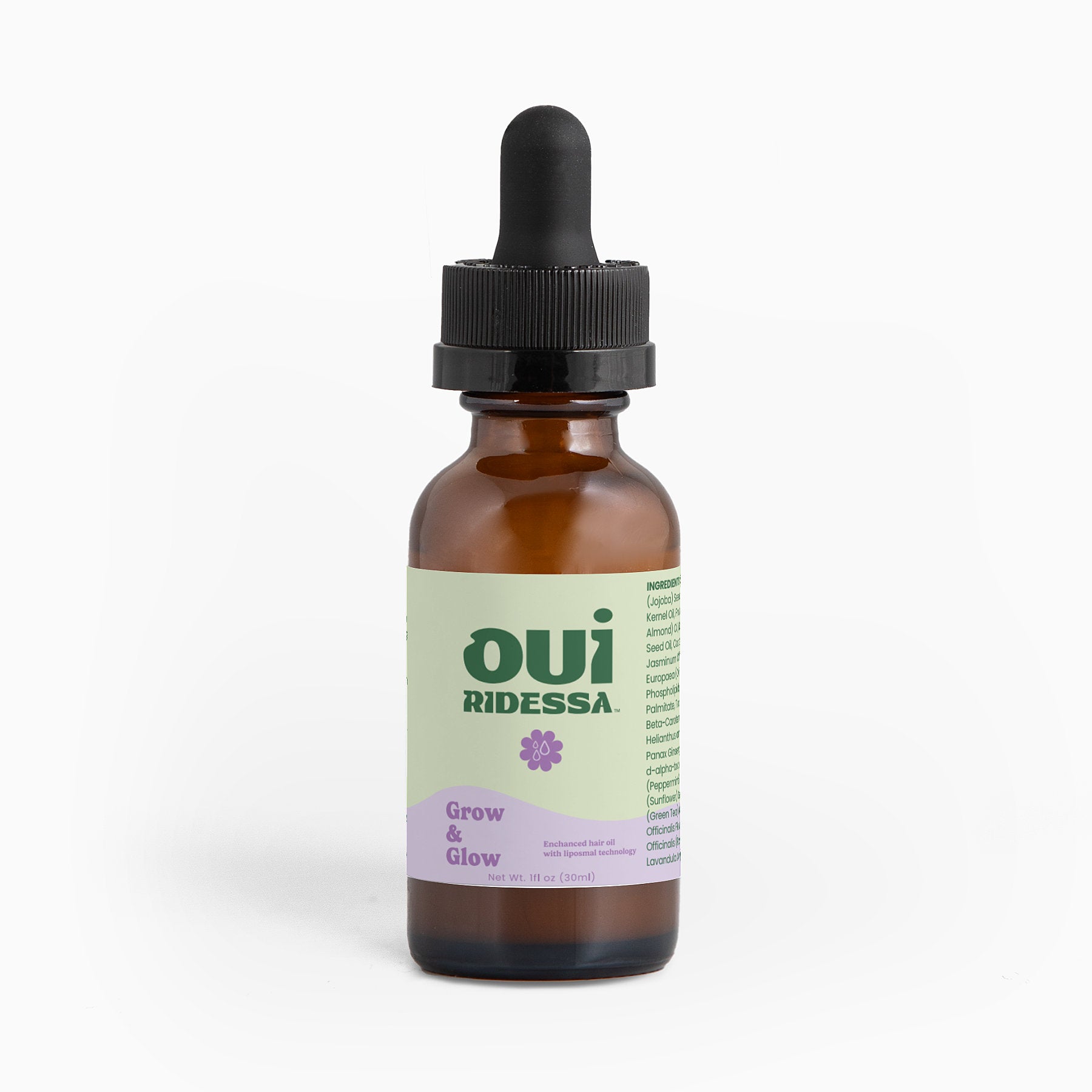 Flow Grow Rosemary + Retinol Hair Oil for Scalp Health and Hair Growth - Ouiridessa